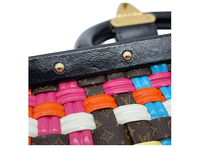 Borsa Louis Vuitton Monogram Nero Multicolore - vista 11
