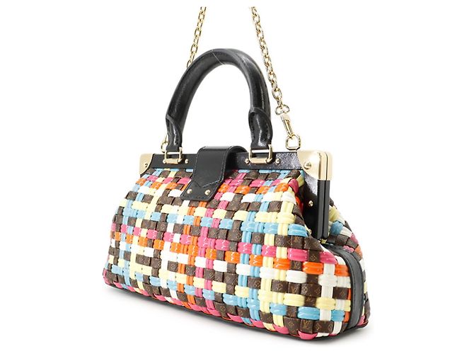 Borsa Louis Vuitton Monogram Nero Multicolore - vista 2