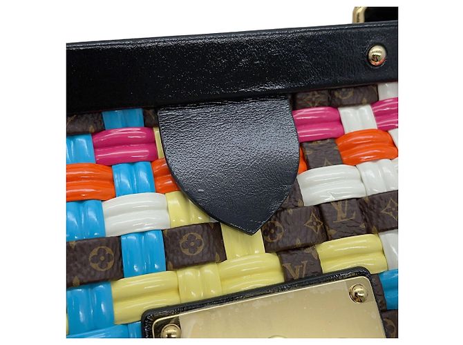 Borsa Louis Vuitton Monogram Nero Multicolore - vista 7