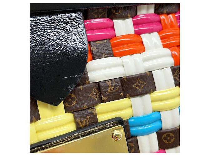 Borsa Louis Vuitton Monogram Nero Multicolore - vista 8