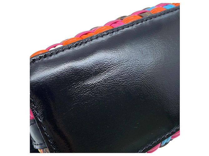 Borsa Louis Vuitton Monogram Nero Multicolore - vista 9