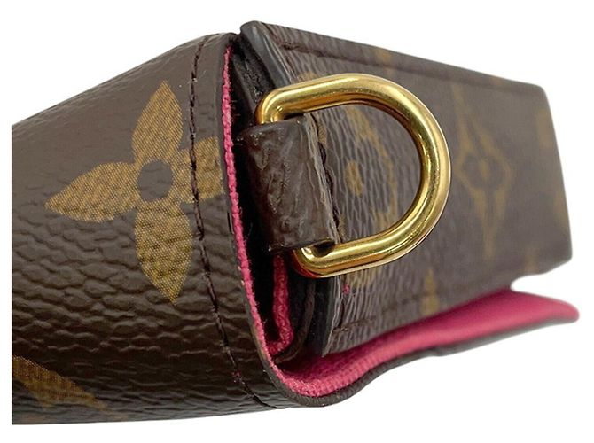 Vivienne Louis Vuitton Monogram Chain/Shoulder Wallet Braun - Ansicht 10