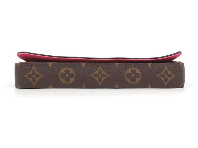 Vivienne Louis Vuitton Monogram Chain/Shoulder Wallet Braun - Ansicht 3