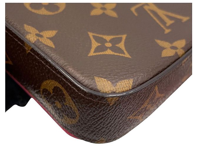 Vivienne Louis Vuitton Monogram Chain/Shoulder Wallet Braun - Ansicht 9