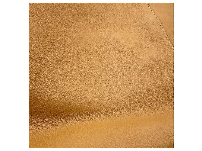 Borsa a tracolla in pelle marrone Prada - vista 6