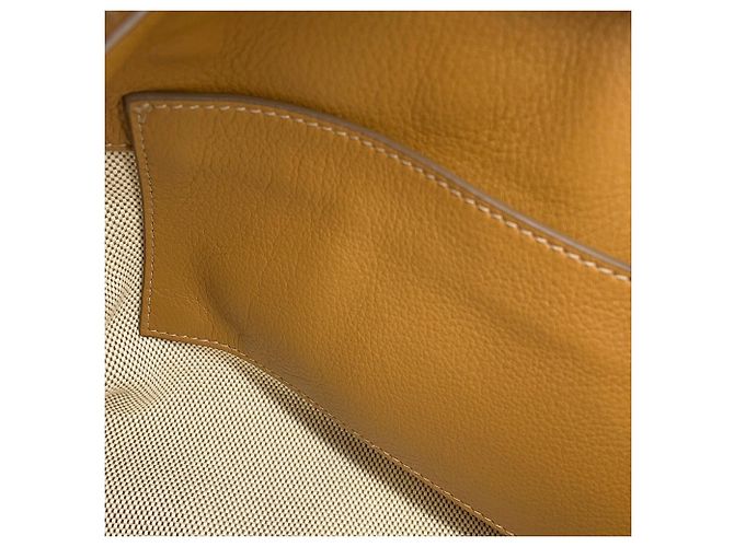 Borsa a tracolla in pelle marrone Prada - vista 9