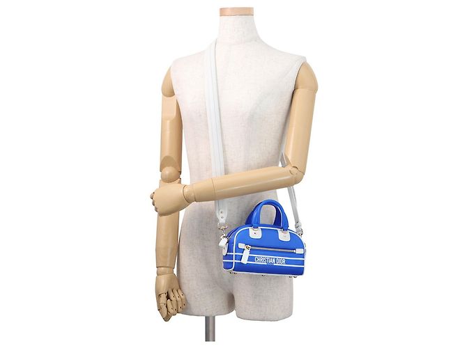 Borsa Micro Bowling Vibe Christian Dior Blu - vista 4