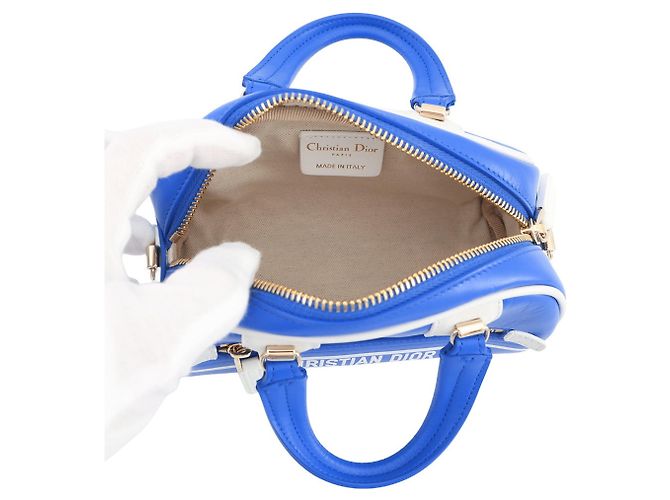 Borsa Micro Bowling Vibe Christian Dior Blu - vista 6