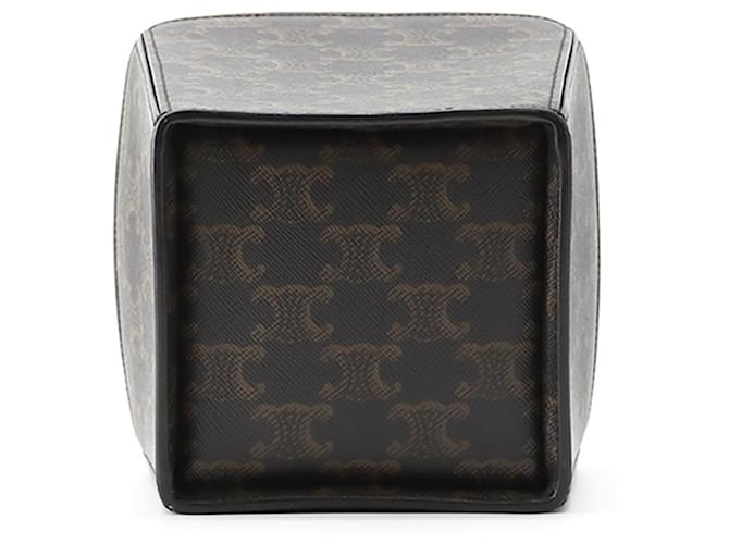 Céline Celine Triomphe Strap Box Leather Handtasche Kamel - Ansicht 3