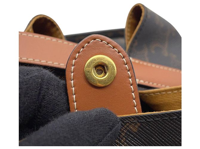 Céline Celine Triomphe Strap Box Leather Handtasche Kamel - Ansicht 8