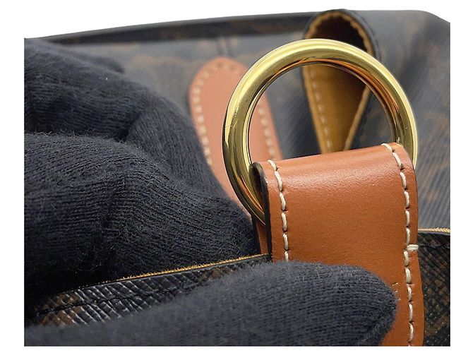 Céline Celine Triomphe Strap Box Leather Handtasche Kamel - Ansicht 9