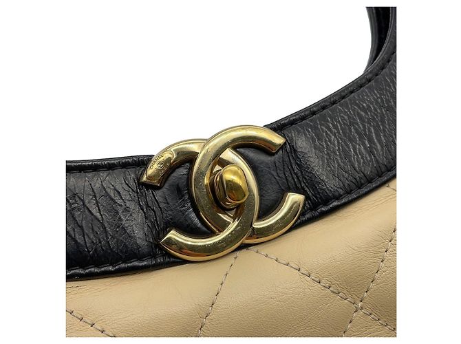 Borsa Chanel Matelassé Nero Beige - vista 9