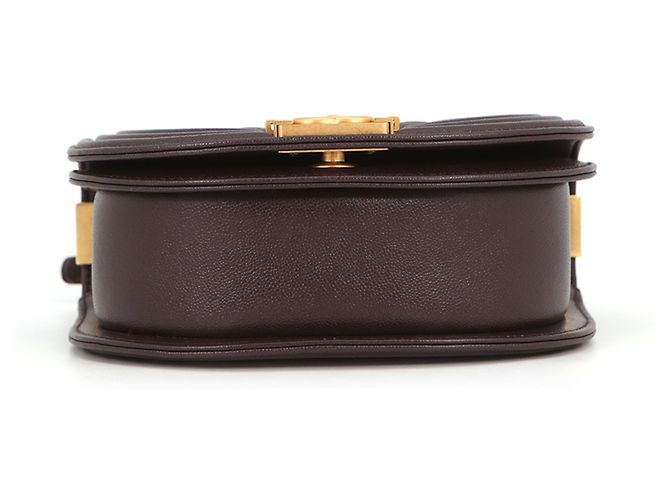 Borsa a Spalla con Catena Chanel Marrone - vista 3