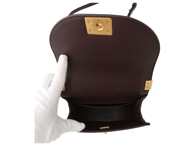 Borsa a Spalla con Catena Chanel Marrone - vista 6