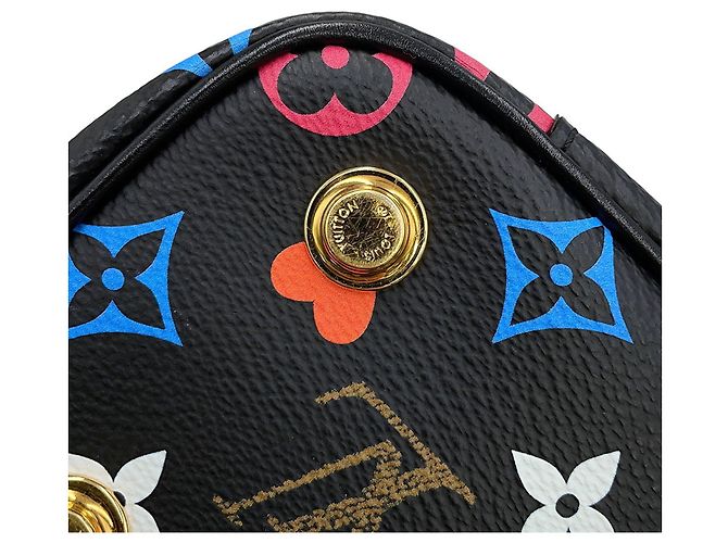 Borsa Louis Vuitton Monogram Game On Vanity PM Nero - vista 10