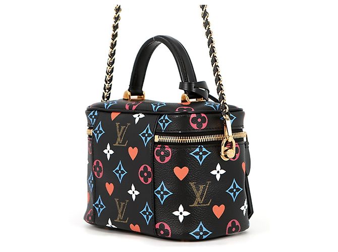 Borsa Louis Vuitton Monogram Game On Vanity PM Nero - vista 2