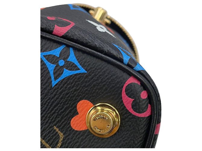 Borsa Louis Vuitton Monogram Game On Vanity PM Nero - vista 7