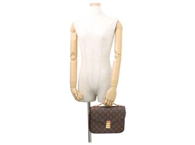 Borsa Louis Vuitton Monogram Pochette Métis MM M44875 Marrone - vista 4