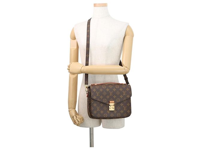 Borsa Louis Vuitton Monogram Pochette Métis MM M44875 Marrone - vista 5