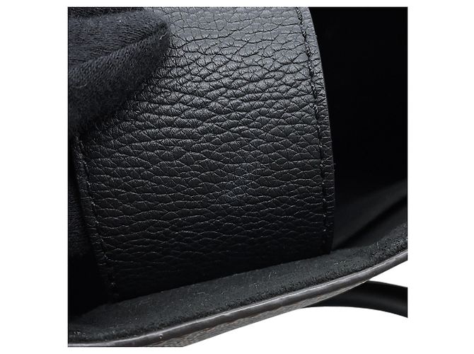 Borsa Louis Vuitton Damier Ebene Riverside Nero - vista 13