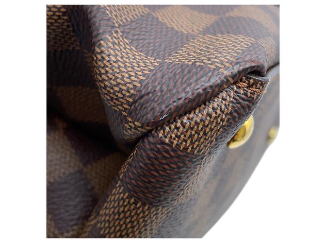 Borsa Louis Vuitton Damier Ebene Riverside Nero - vista 7