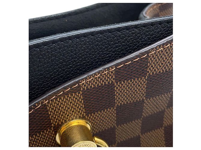 Borsa Louis Vuitton Damier Ebene Riverside Nero - vista 8