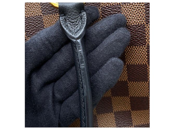 Borsa Louis Vuitton Damier Ebene Riverside Nero - vista 9