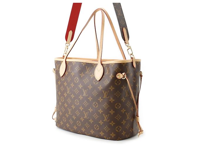 Borsa Tote Louis Vuitton Monogram Neverfull Inside Out MM Rosso - vista 2