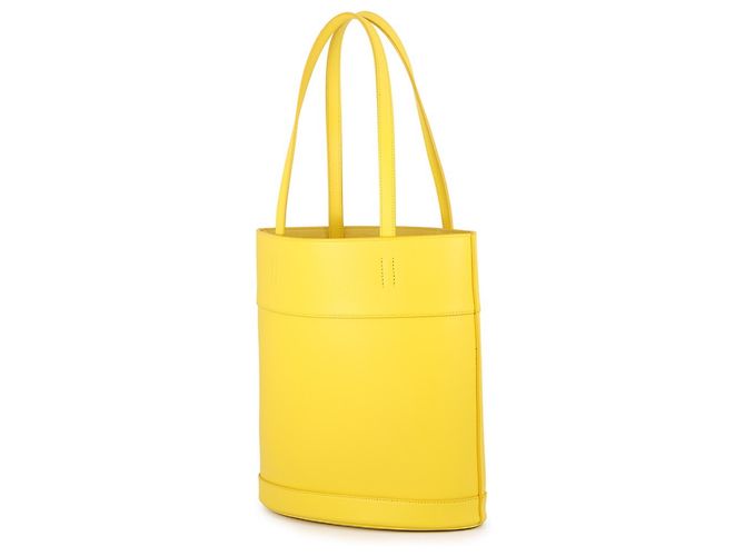Salvatore Ferragamo Charming Small Leather Tote Bag Gelb - Ansicht 2