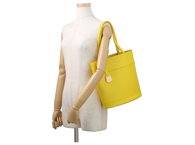 Salvatore Ferragamo Charming Small Leather Tote Bag Gelb - Ansicht 4