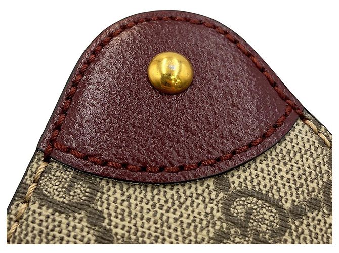 Borsa a tracolla Gucci GG Supreme Bordò - vista 10