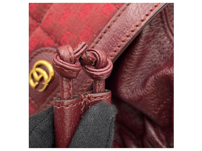 Borsa a tracolla Gucci GG Supreme Bordò - vista 11