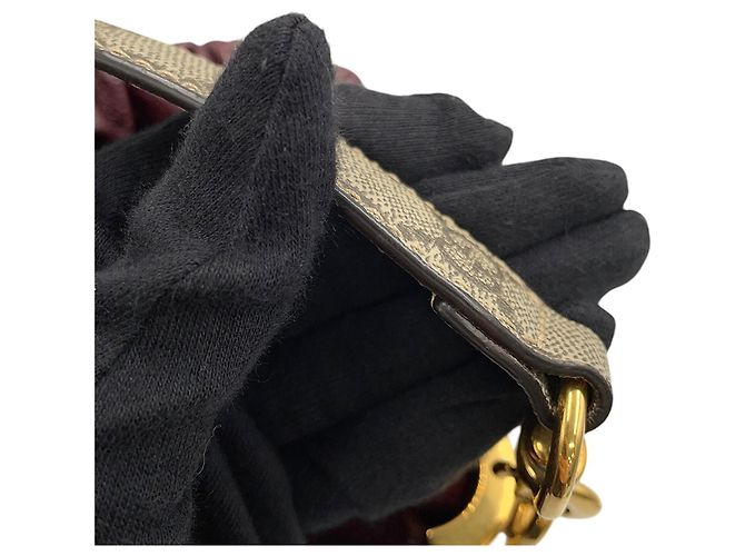 Borsa a tracolla Gucci GG Supreme Bordò - vista 13