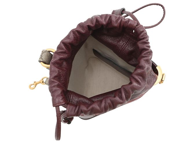Borsa a tracolla Gucci GG Supreme Bordò - vista 6