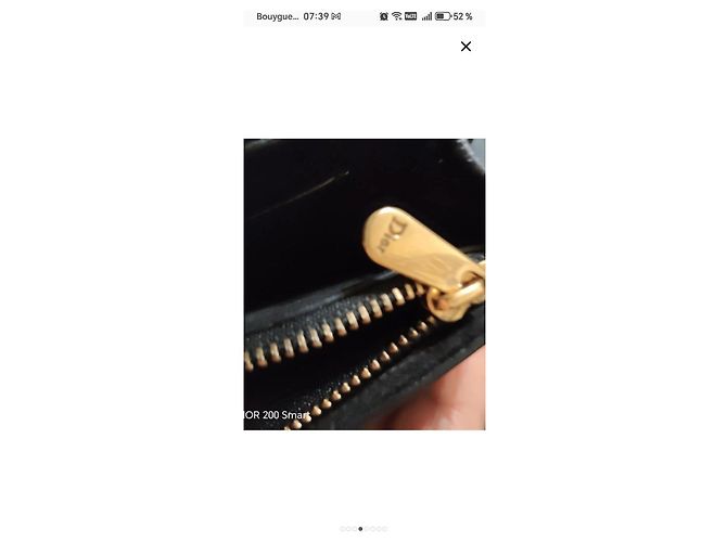 Dior Pochette pelle nera stelle dorate Nero D'oro - vista 4