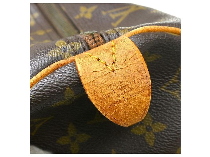 Borsa Keepall Louis Vuitton in tela Monogram 60 Marrone - vista 4