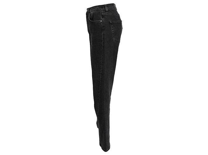 Jeans Totême Twisted Straight-Leg en algodón negro - vista 2