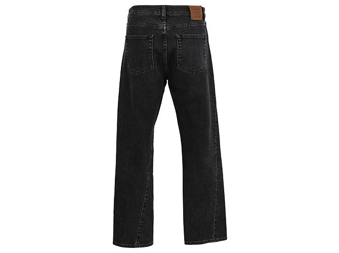 Jeans Totême Twisted Straight-Leg en algodón negro - vista 3