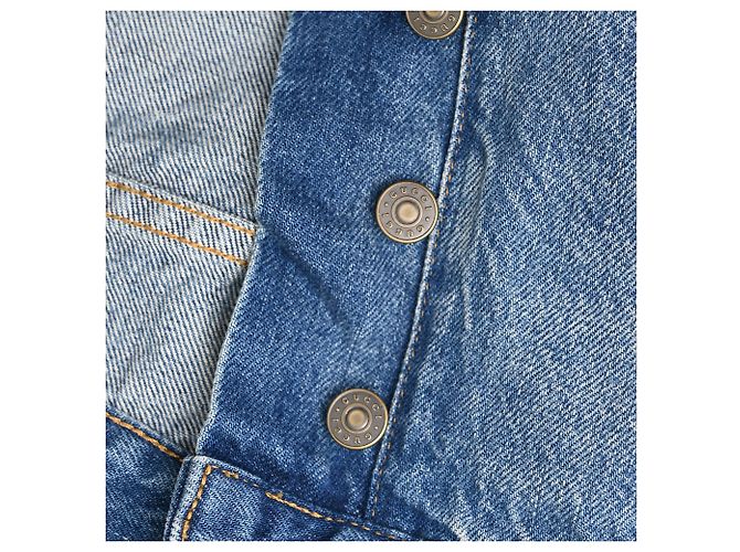 Gucci High-Rise Straight-Leg Jeans aus blauer Baumwolle - Ansicht 12