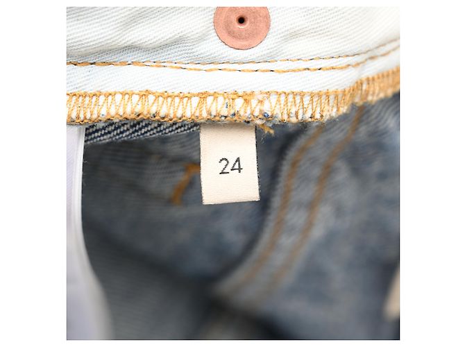 Gucci High-Rise Straight-Leg Jeans aus blauer Baumwolle - Ansicht 5
