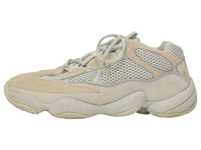 Baskets Adidas Yeezy 500 Salt en daim gris - vue 2
