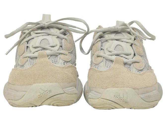 Baskets Adidas Yeezy 500 Salt en daim gris - vue 3