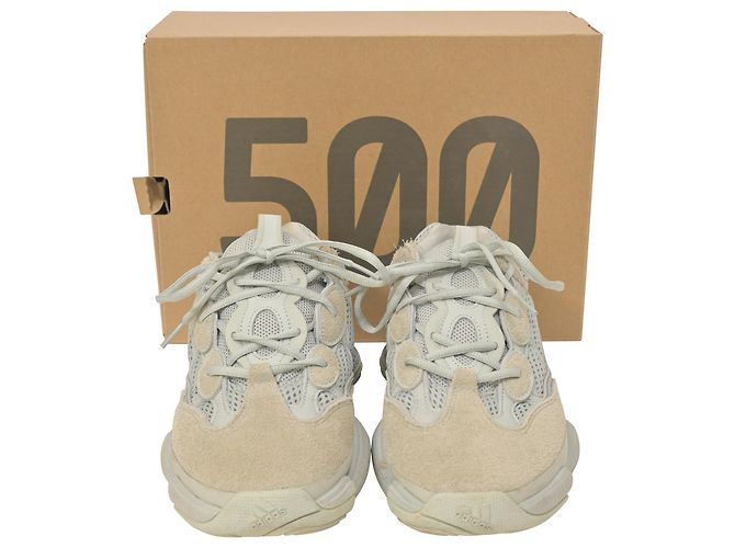 Baskets Adidas Yeezy 500 Salt en daim gris - vue 6
