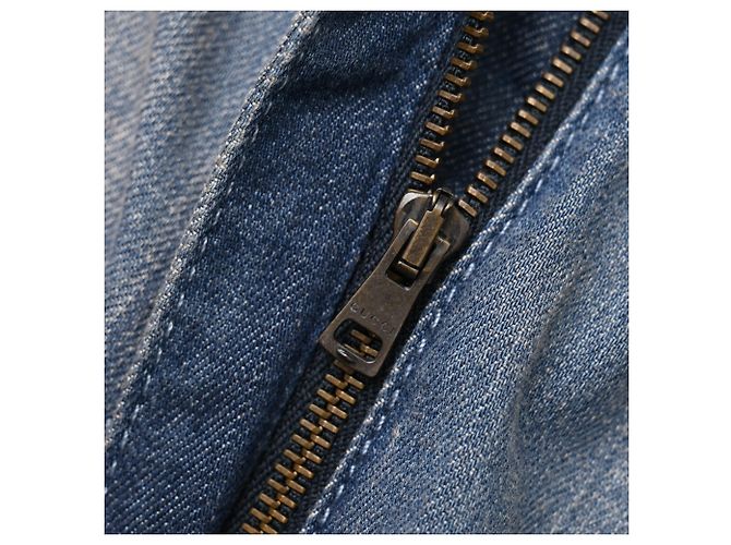 Jeans Gucci Washed Bell-Bottom in cotone blu - vista 12