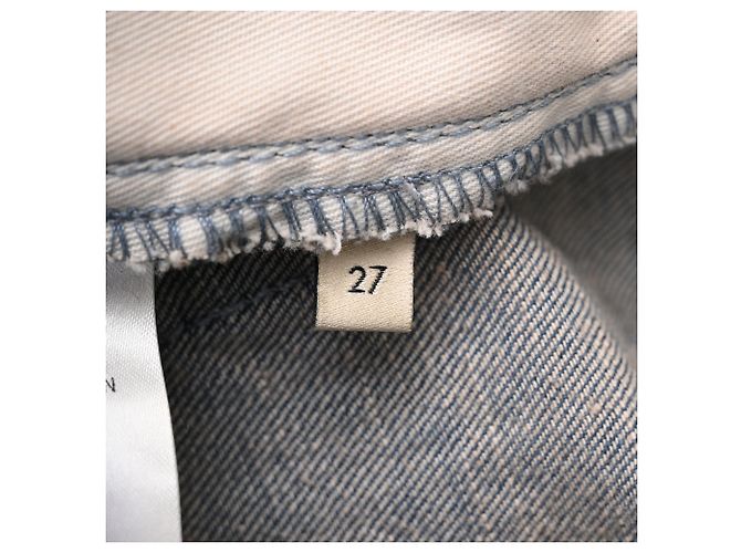 Jeans Gucci Washed Bell-Bottom in cotone blu - vista 5
