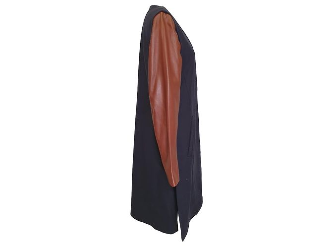 Theory Quennel Two-Toned Coat in Multicolor Virgin Wool Multiple colors - view 2