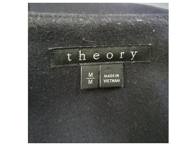 Theory Quennel Two-Toned Coat in Multicolor Virgin Wool Multiple colors - view 4
