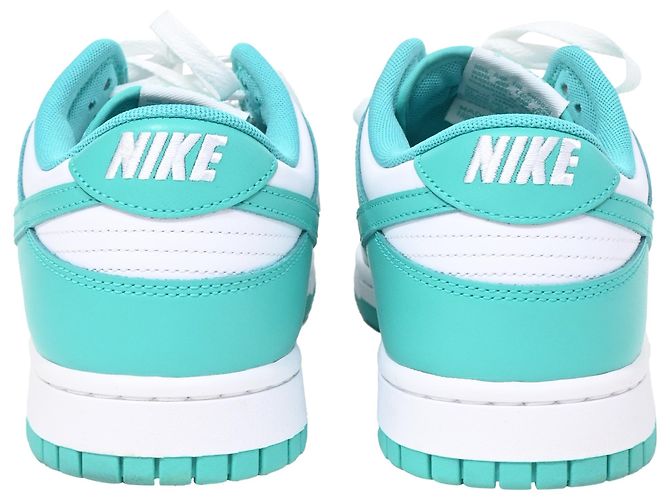 Sneakers Nike Dunk Low Clear Jade in pelle turchese - vista 5