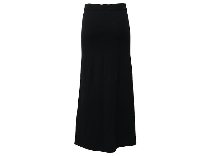 Reformation Maxi Skirt in Black Wool - view 2