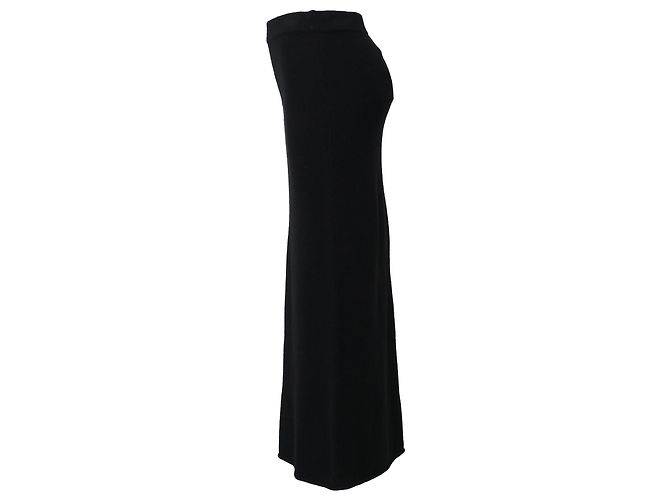 Reformation Maxi Skirt in Black Wool - view 3